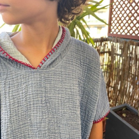 AZUL - Barine - Poncho Junior 6/7 ans