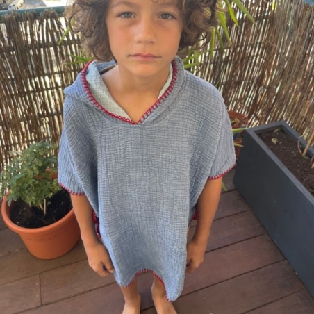 AZUL - Barine - Poncho Junior 6/7 ans