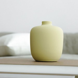 Petit Vase Yellow Arrondi