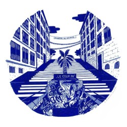 AZUL - Bérengère Bouan.- Illustration Le dernier Verre au Cours Julien