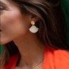 AZUL - Laurence M -  Boucles d’Oreilles La Médusée puce