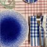 AZUL - Nappe à carreaux Vartan Rose