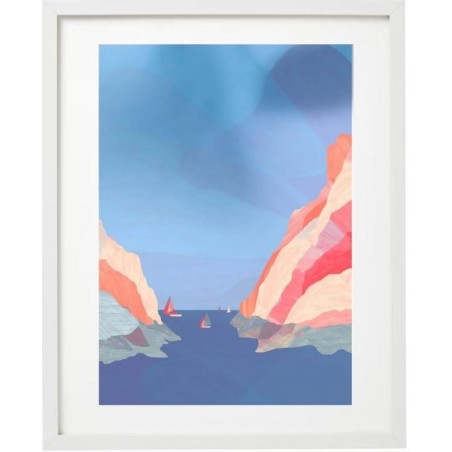 AZUL - Lila Lefranc - Affiche Calanque Bleue