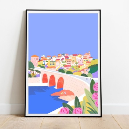 AZUL - Lila Lefranc - Affiche Pont de la Fausse Monnaie