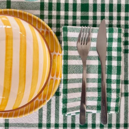 AZUL - Nappe à carreaux Vartan Vert