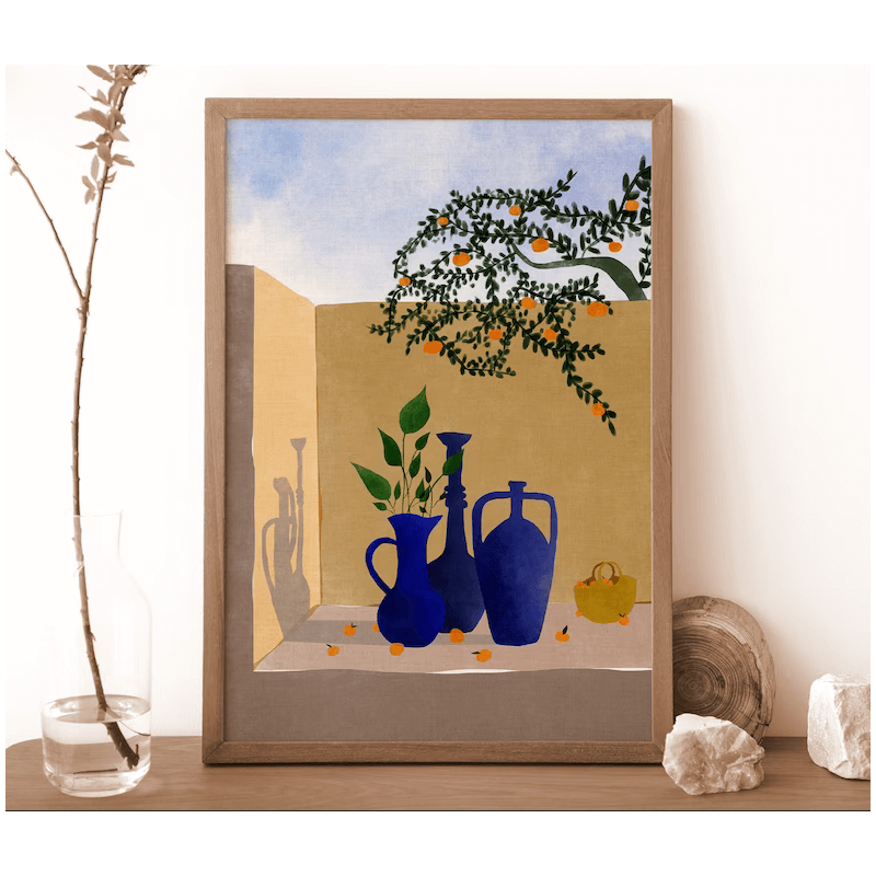 AZUL - EVA HALFERS - Sous l'oranger illustration