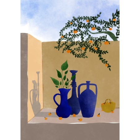 AZUL - EVA HALFERS - Sous l'oranger illustration