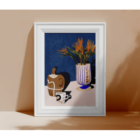 AZUL - EVA HALFERS - Lumière du coucher de soleil illustration