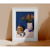 AZUL - EVA HALFERS - Lumière du coucher de soleil illustration