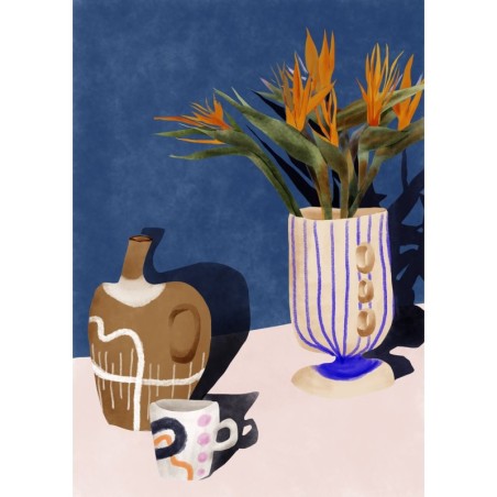 AZUL - EVA HALFERS - Lumière du coucher de soleil illustration