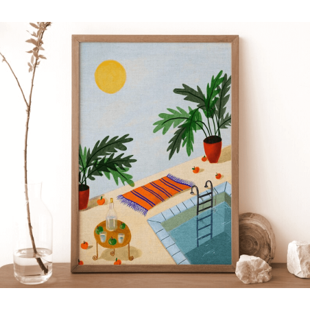 AZUL - EVA HALFERS - Dans le patio illustration