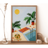 AZUL - EVA HALFERS - Dans le patio illustration
