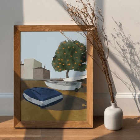 AZUL - EVA HALFERS - Le Port - illustration