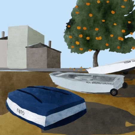AZUL - EVA HALFERS - Le Port - illustration