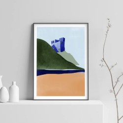 AZUL - EVA HALFERS - La Maison sur la Colline - Illustration