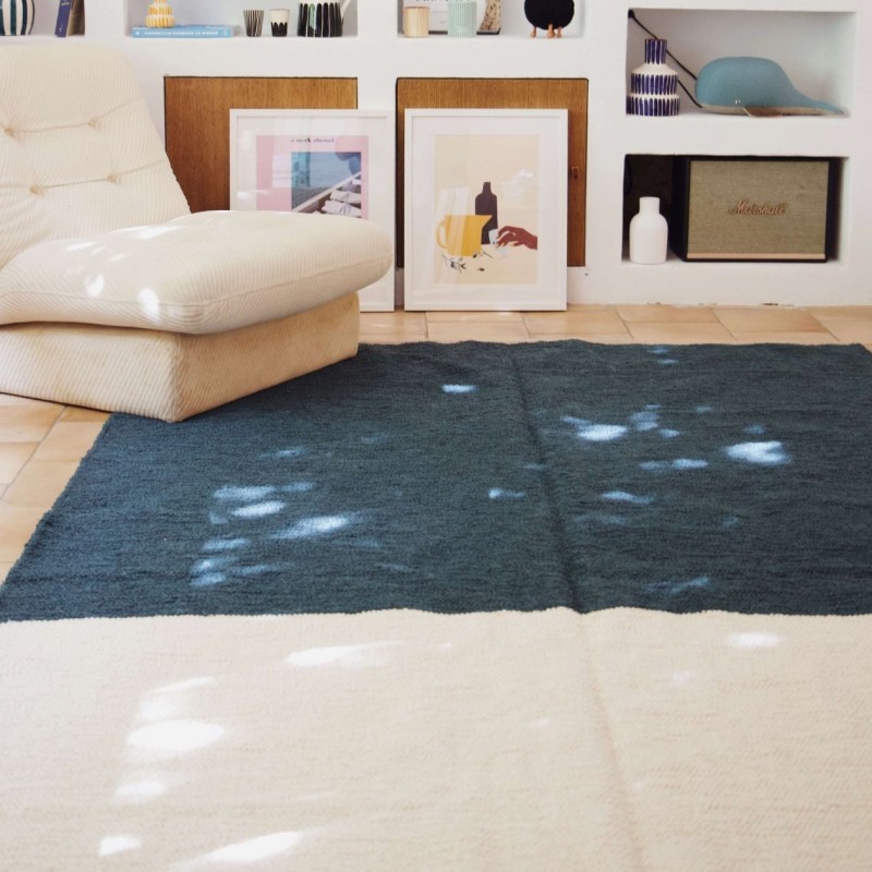 AZUL - CASA CUBISTA - tapis couleur block sur mesure