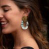 AZUL - LAURENCE M - Boucles d'oreille La Marbrée