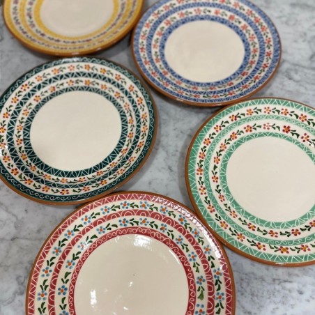 AZUL - Grande Assiette Flores 2.0 - A Loja da Ceramica