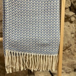 AZUL - Plaid Vague Bleu clair