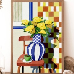AZUL - EVA HALFERS - Petits Moments - Illustration