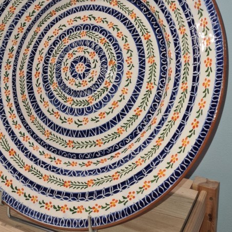 AZUL - A LOJA DA CERAMICA - Très Grande Assiette Flores