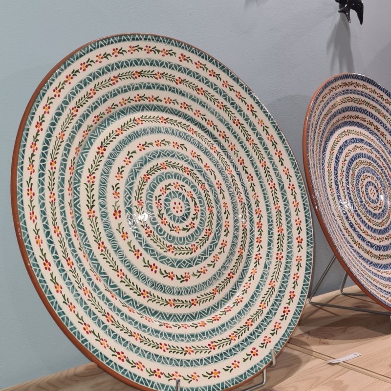 AZUL - A LOJA DA CERAMICA - Très Grande Assiette Flores