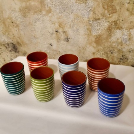 Tasse à café lignes horizontales