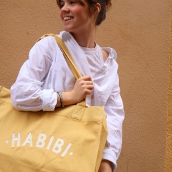 AZUL - LYOUM - Cabas Habibi Jaune