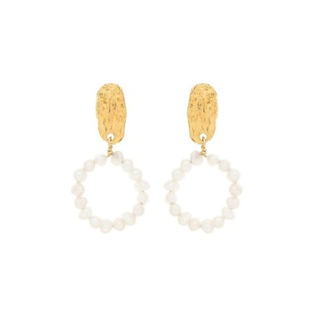 AZUL - Boucles d'oreilles Cerle Perlé - Sofia Godinho