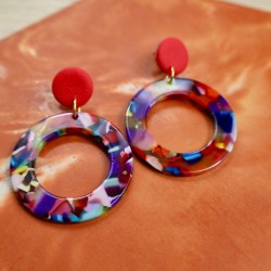 AZUL - Sol Studio - Boucles d'Oreilles Sol Acétate