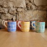 Grand mug arrondi ethnic