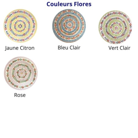 AZUL  - A LOJA DA CERAMICA - Saladier Flores