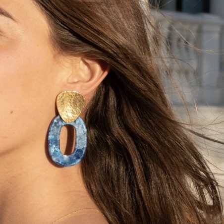 AZUL - LAURENCE M - Boucles d'oreille La Marbrée
