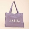 AZUL - LYOUM - Cabas Habibi Parme
