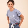 AZUL - T-Shirt Loose Mer méditérranée bleu clair - LYOUM