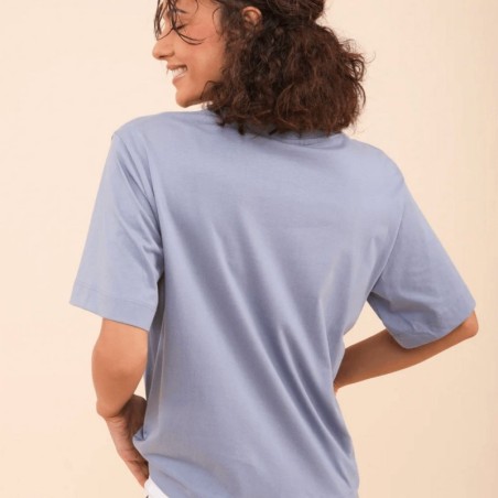 AZUL - T-Shirt Loose Mer méditérranée bleu clair - LYOUM