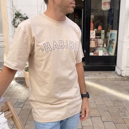 AZUL - T-Shirt Loose Habibi Ecru - LYOUM