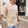 AZUL - T-Shirt Loose Habibi Ecru - LYOUM