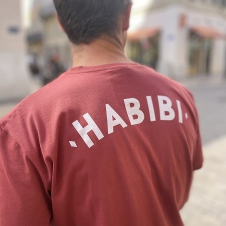 AZUL - T-Shirt Habibi rouge brique - LYOUM