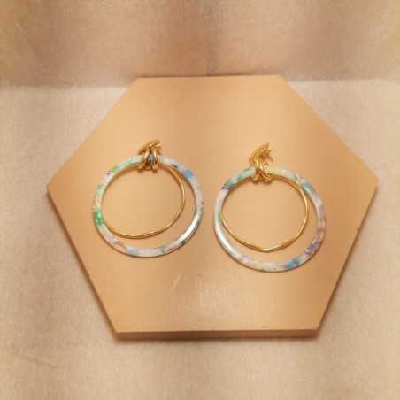 AZUL - Boucles d'Oreilles La Liberty - Laurence M