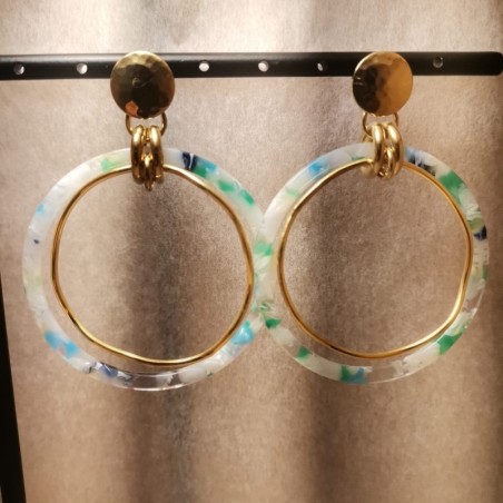 AZUL - Boucles d'Oreilles La Liberty - Laurence M