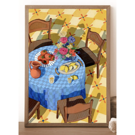 AZUL - EVA HALFERS - Dîner de Bienvenue - Illustration