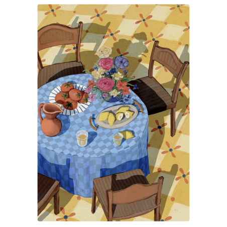 AZUL - EVA HALFERS - Dîner de Bienvenue - Illustration