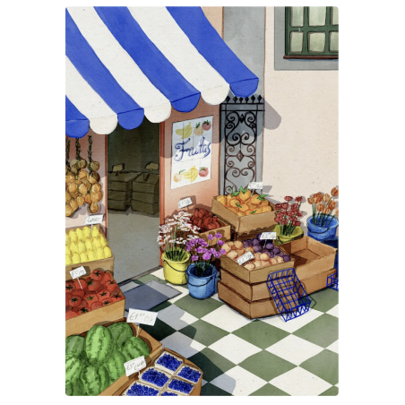 AZUL - EVA HALFERS - Juin - Illustration