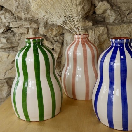 Vase Gourde en terre cuite artisanale