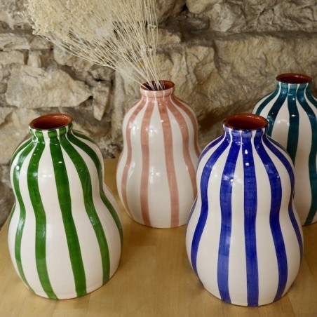 Vase Gourde en terre cuite artisanale