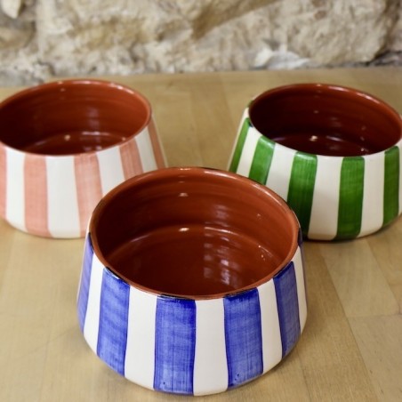 Petit saladier bold rayé