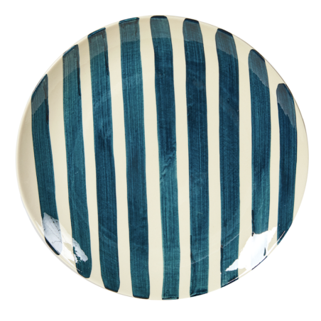 AZUL - Grande assiette lignes verticales - Ollarus