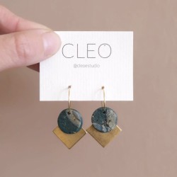 Azul - Boucles d'Oreilles Sara Oxygen - CLEO