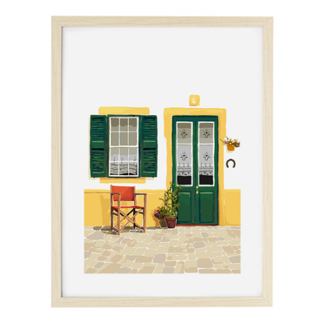 Casa Menorquina de Poble - Illustration par Nura Art